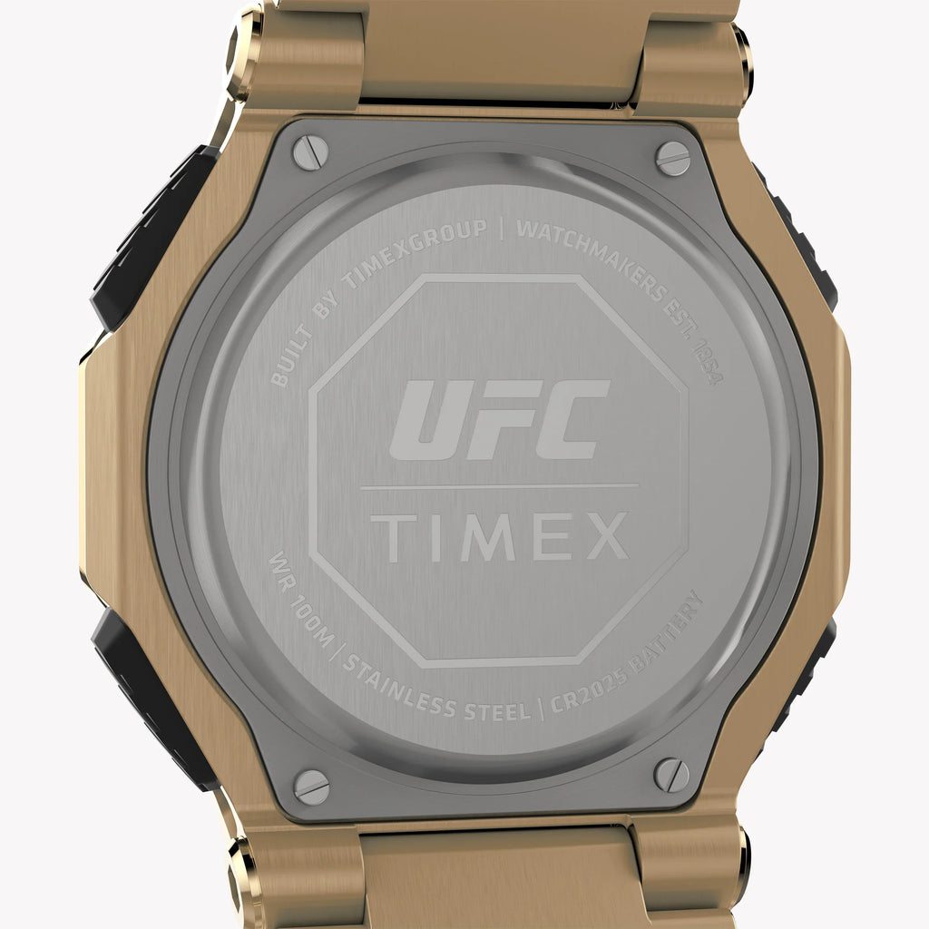 Timex Men's Gold Stainless Steel Watch, Black Dial | Tw2v84500