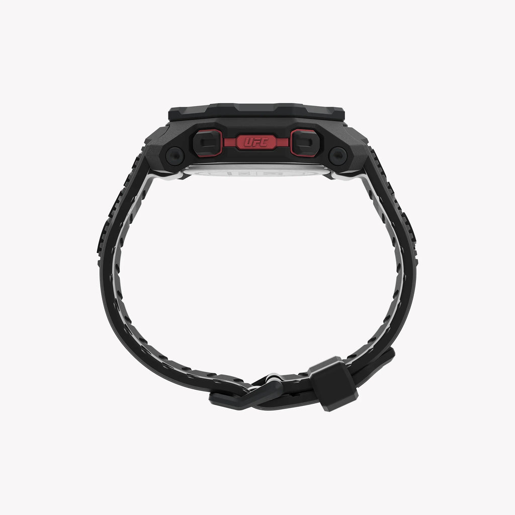 Timex Ufc Knockout Watch, Matte Black Resin Case | Tw2v88100-4