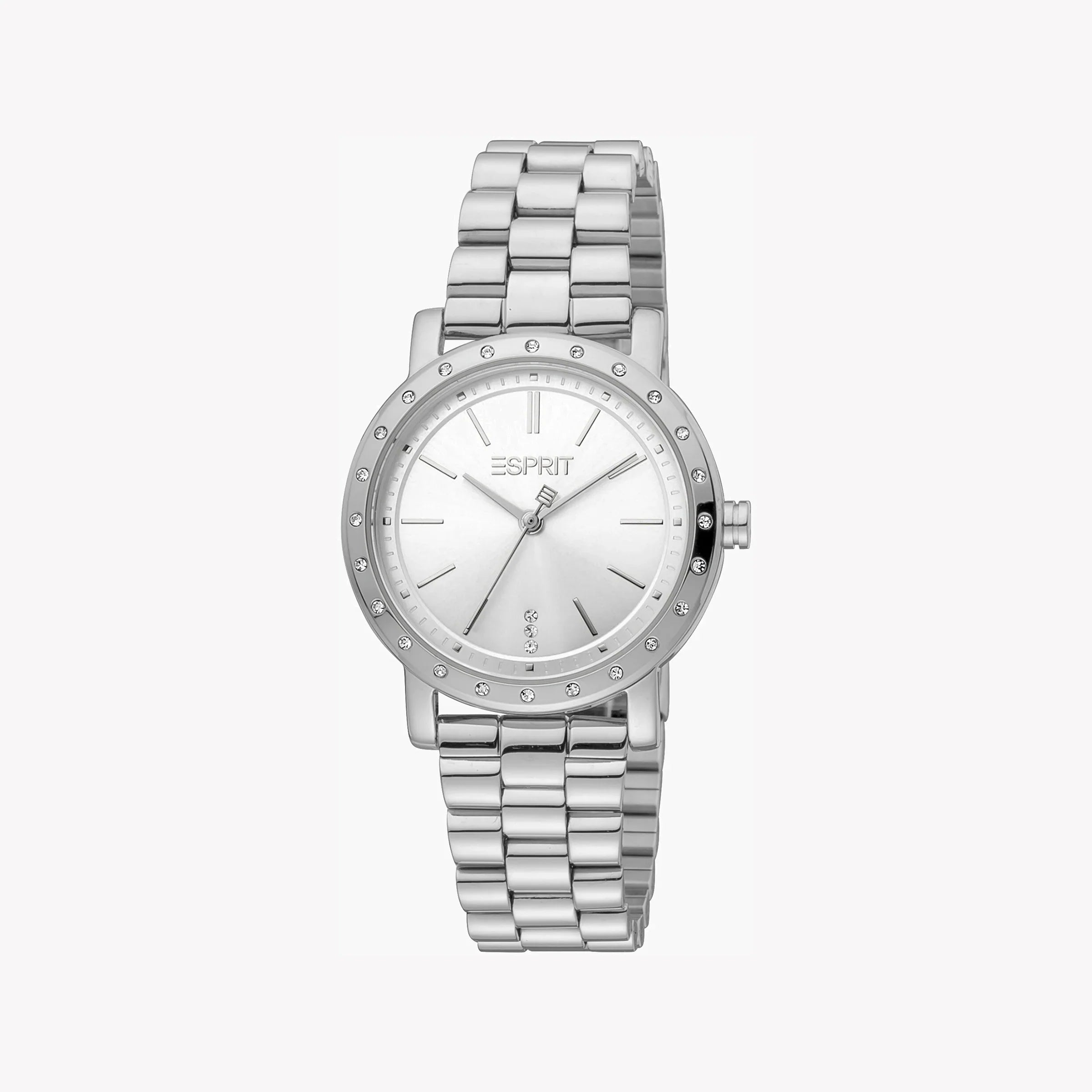 Esprit Women's Silver Stainless Steel Watch, Round Case | Es1l048m0035-1