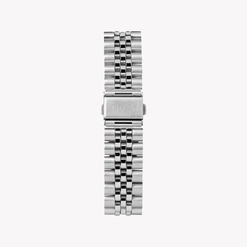 Timex Men's Silver Stainless Steel Watch, White Dial | Tw2r88500