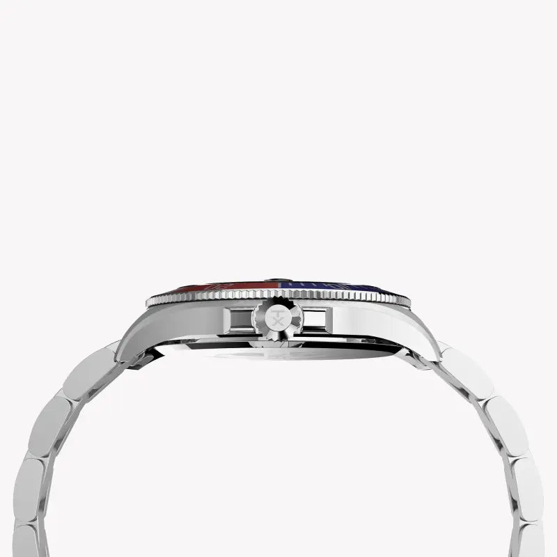 Timex Men's Black Dial, Silver Stainless Steel | Tw2u71900