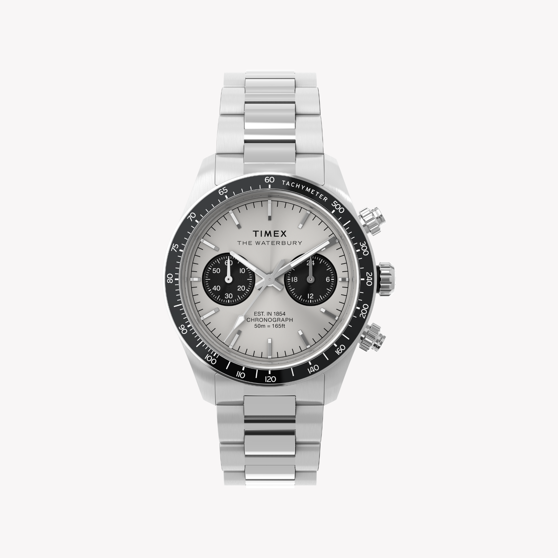 Timex Men's Silver Watch, Stainless Steel | Tw2y19200